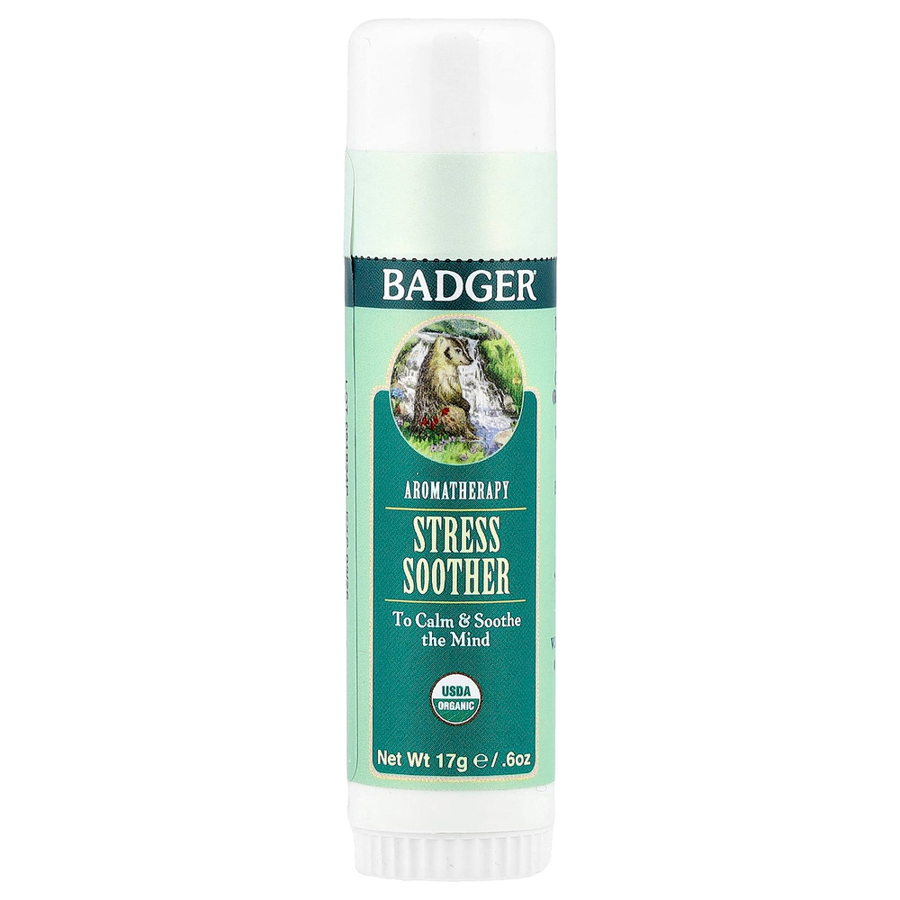 Badger, ароматерапия, средство для снятия стресса, мандарин и розмарин, 17 г (0,60 унции)
