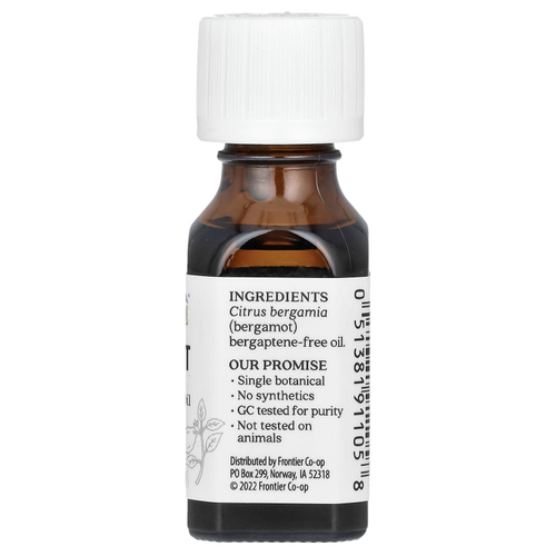 Aura Cacia, Бергамот, без бергаптена, поднимает настроение, 0,5 жидких унций (15 мл)