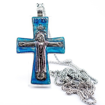 Крест священника “Не бойся, только веруй” (эмаль)