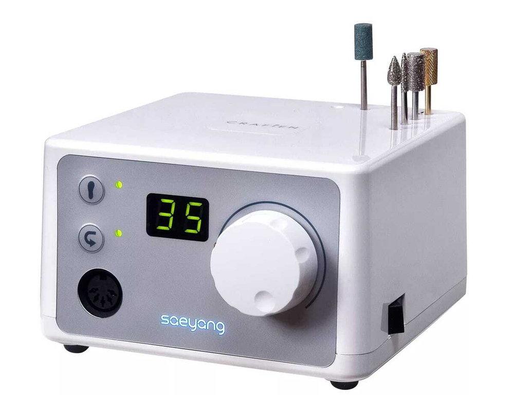 Аппарат для маникюра Marathon 3N (40Вт,серебристый) H37LN (35000 об/мин) крут.мом.3,2Ncm (педаль вкл/выкл SFP-27)