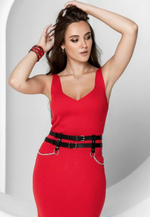 Баска пояс Reya кожа черный M/L