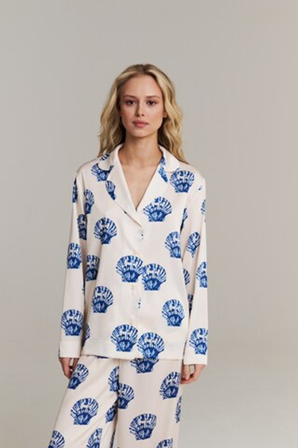 Пижамная блуза из шелка