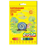 Карандаши 18цв. акварель (Каляка-Маляка)