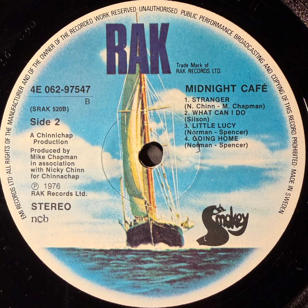 Smokie - Midnight Cafe (Швеция 1976г.)