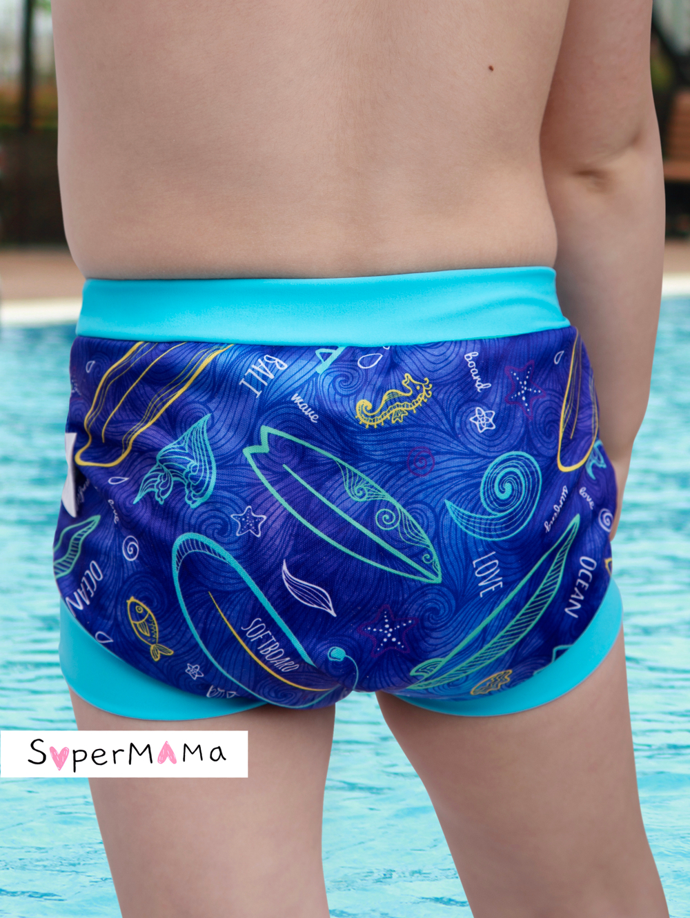 Подгузник трусики для плавания бассейна многоразовый