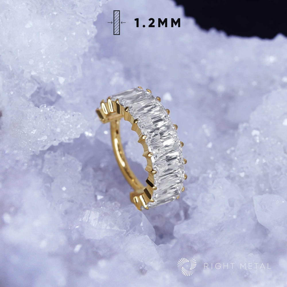 Кликер Idol Crystal PVD Yellow 1.2мм