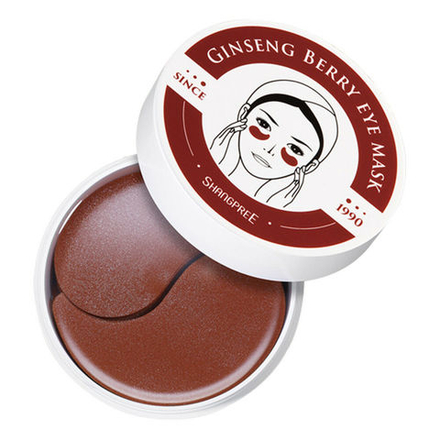 Гидрогелевые патчи, для глаз с экстрактом женьшеня Shangpree Ginseng Berry Eye Mask, 60шт