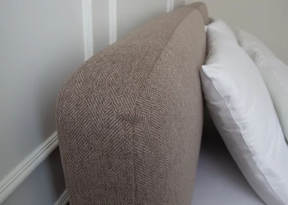 Кровать с подъемным механизмом Hub Soft 160 см (капучино, твид)