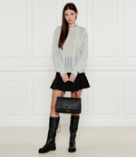 Кожаные сапоги-казаки TWINSET - черный(242TGT164)