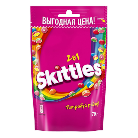 Драже Skittles 2в1 70 гр