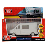 Модель ин. мет. "Mercedes-Benz Sprinter" 14см, двери, серебристый, коробка SPRINTERVAN-14-SR(Технопарк)