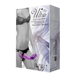 Фиолетовый женский вибрострапон 17,5см на поясе с вагинальной вибропробкой 11см Baile Ultra Passionate Harness BW-022060-1