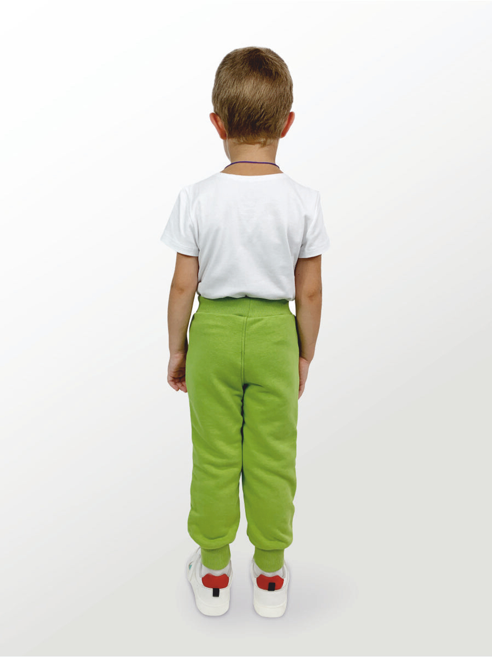 Брюки для детей, модель №2 (джоггеры), рост 98 см, зеленые