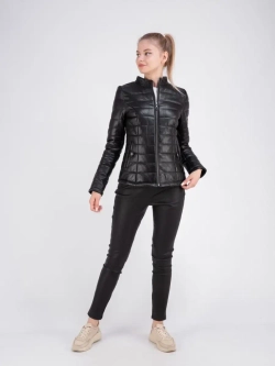 Куртка женская из натуральной кожи короткая Турция