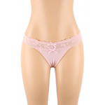 Трусики танга Sexy Floral Lace, розовые, XL-2XL