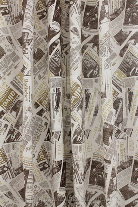 Шторы для кухни: Ньюс (S115-2) - (145х180)х2 см. - бежевый