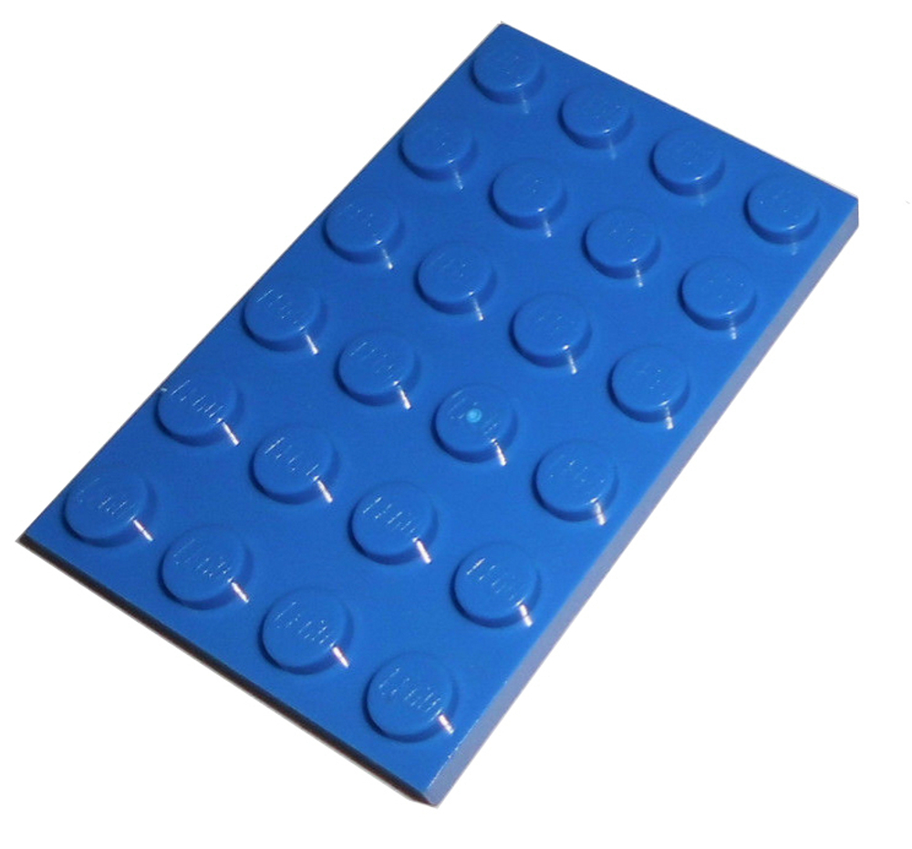 Lego 25шт Плитка 4х6 (синяя) 303223