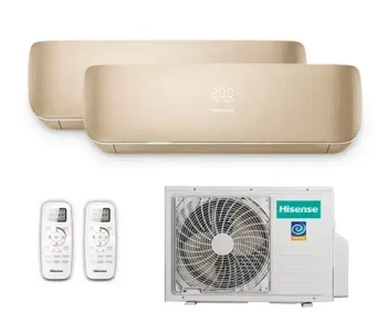 Мульти сплит-система Hisense на 2 комнаты (20+35 кв.м.) Champagne