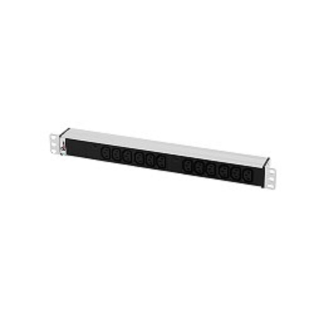 REM Блок розеток Rem-32 с инд., 12 IEC 60320 C13, 32А, алюм., 19", колодка (R-32-12C13-I-440-K)