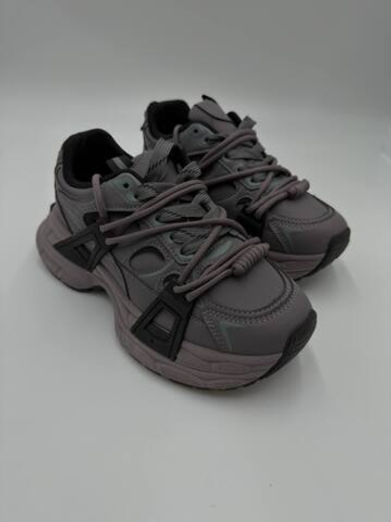 Кроссовки женcкие экокожа арт. 835-10 цвет "серый,коричневый"