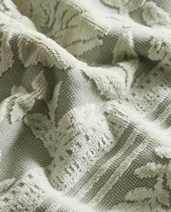 ZARA HOME ЖАККАРДОВОЕ БАННОЕ ПОЛОТЕНЦЕ ИЗ ВЕЛЮРА, СВЕТЛО-ЗЕЛЕНЫЙ