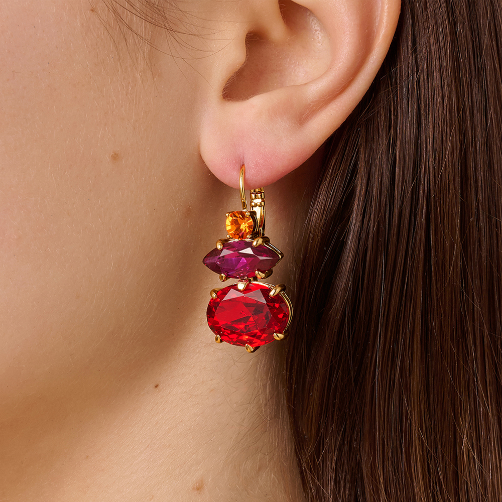 Серьги Dyrberg Kern PARSANA SG RED / PINK 470065