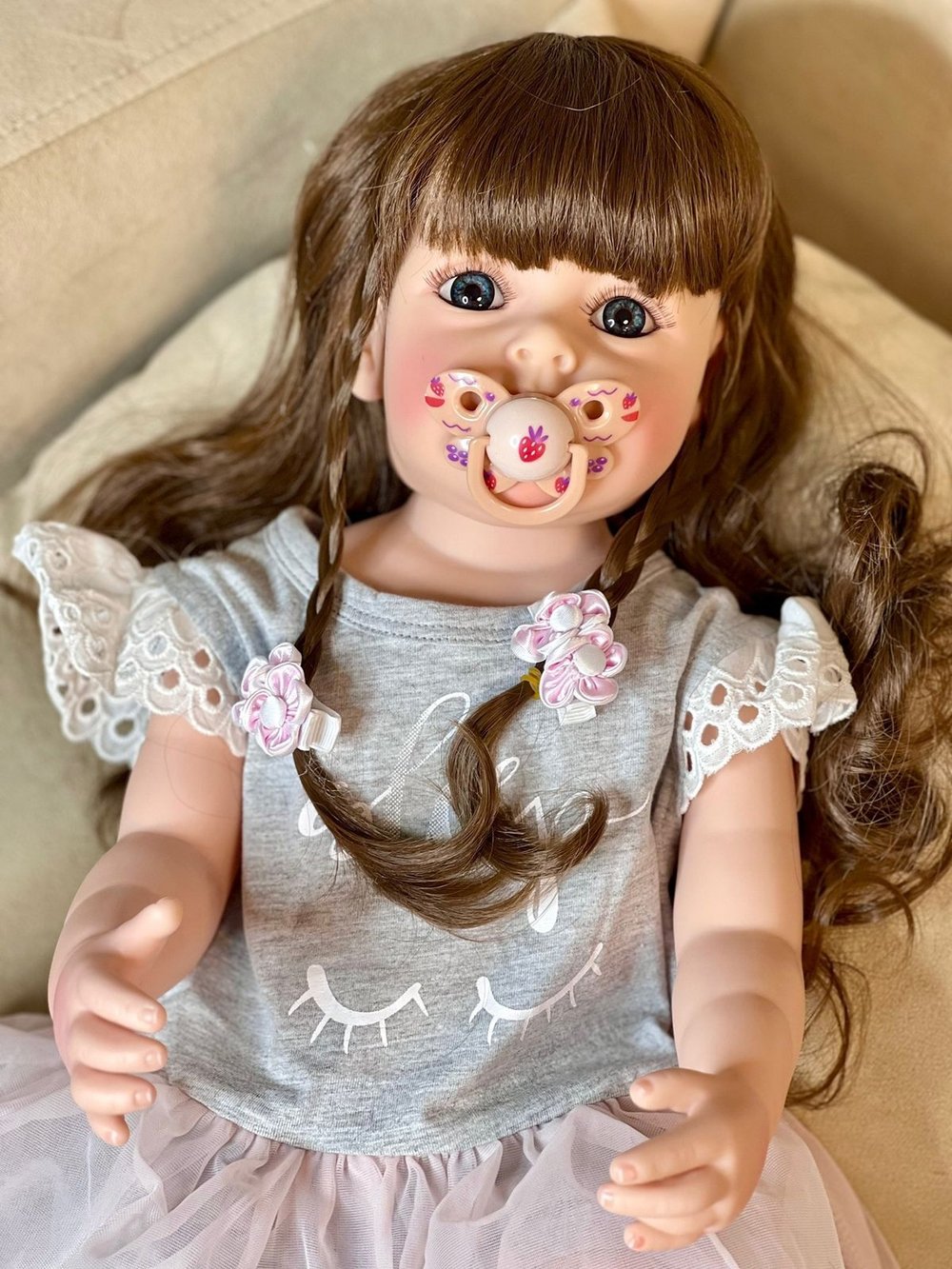 Кукла Реборн виниловая 55см в пакете (FA-284)