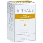 Чай ALTHAUS "Pure Peppermint" травяной, 20 пакетиков в конвертах по 1,75 г, ГЕРМАНИЯ, TALTHB-DP0037