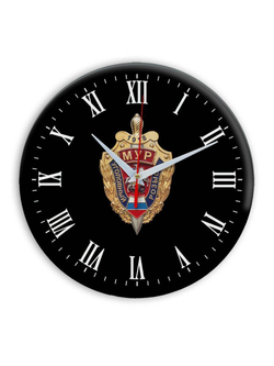 Настенные часы "Эмблема МУР 02 36" Декор для дома, подарок