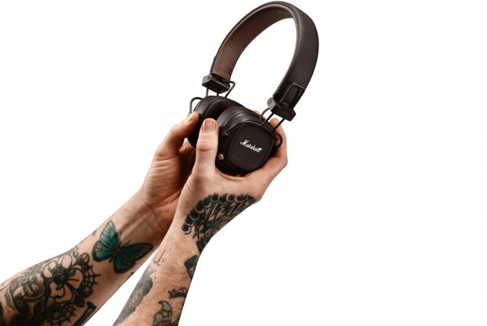 Беспроводные наушники и гарнитуры Marshall MAJOR IV Brown 4, mini jack 3.5 mm, Коричневый