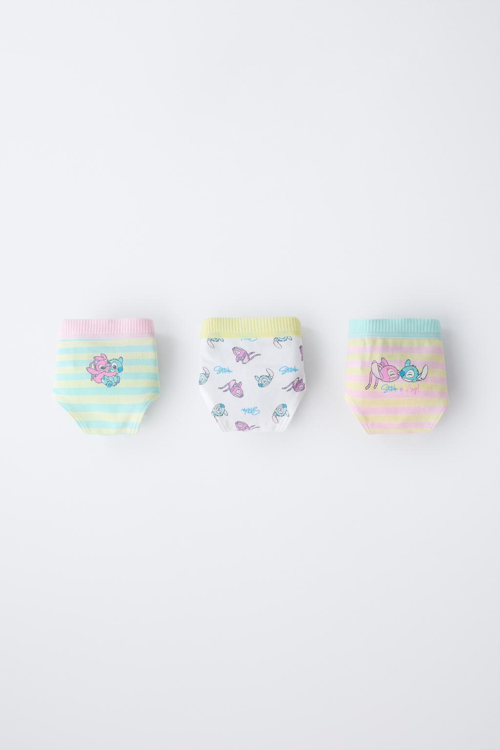 ZARA НАБОР ИЗ ТРЕХ ТРУСОВ LILO & STITCH © DISNEY, РАЗНОЦВЕТНЫЙ