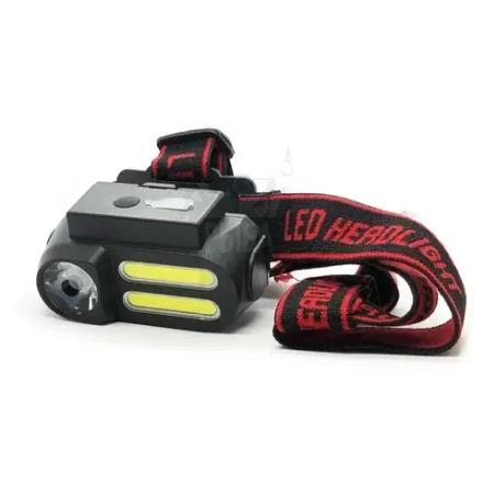 Аккумуляторный налобный фонарик BL XPE+COB для рыбалки, похода, дома, работы