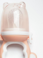 5231424 Ниблер с силиконовой сеточкой «Обезьянка», цвет розовый