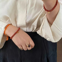 браслет из сердолика самый крупный 6 мм