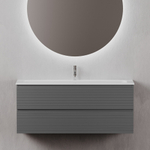 Тумба подвесная под раковину Sancos Folk, Grey soft 1195х445х500