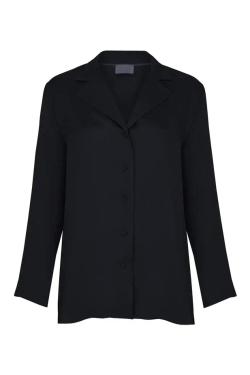 Рубашка с длинным рукавом черная