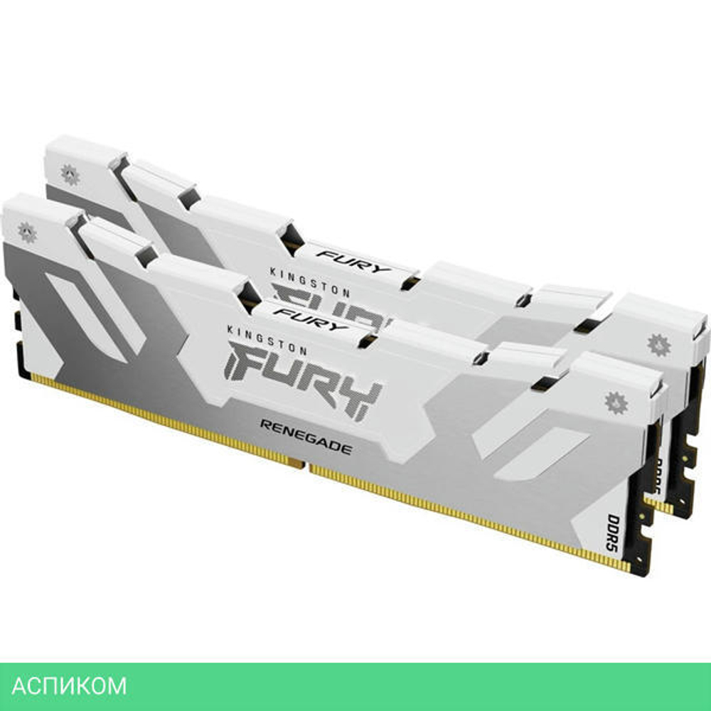 Оперативная память Kingston Fury Renegade White XMP 32Gb DDR5 (KF572C38RWK2-32)