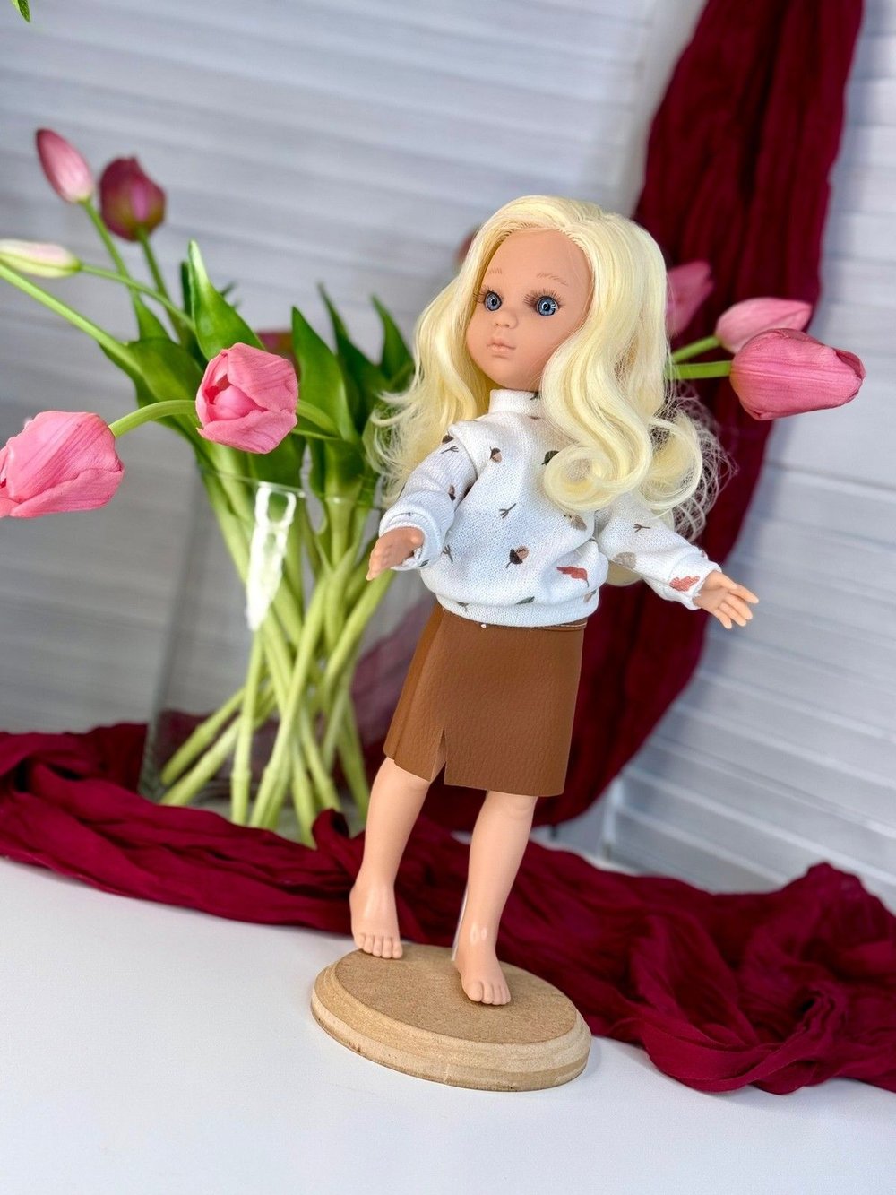 Кукла BERJUAN виниловая 35см Ева (832A)