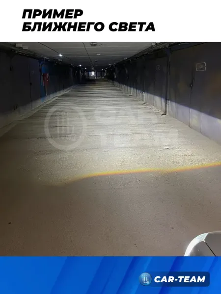 Фары Лада Приора передние круглые би линзы с ангельскими глазками, черная маска