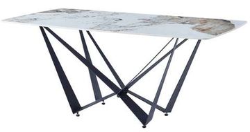 Стол IRVIN 180 керамическая столешница Pandora, основание металл черный