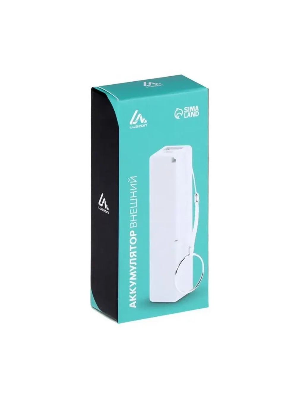 Внешний аккумулятор Luazon модель PB-03, 2200 мАч, USB, 1 А,