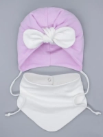 Чалма для малыша на завязках со снудом
