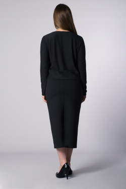 Юбка женская 4177зп-65, черный #234Чб014177зп-65