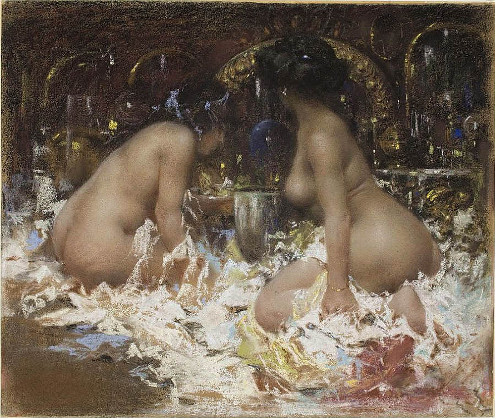 Antonio Mancini (1852-1930) - эротическое искусство итальянского художника