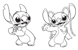 Hachette раскраска по номерам STITCH - Stitch à colorier - Vol. 2 - Disney