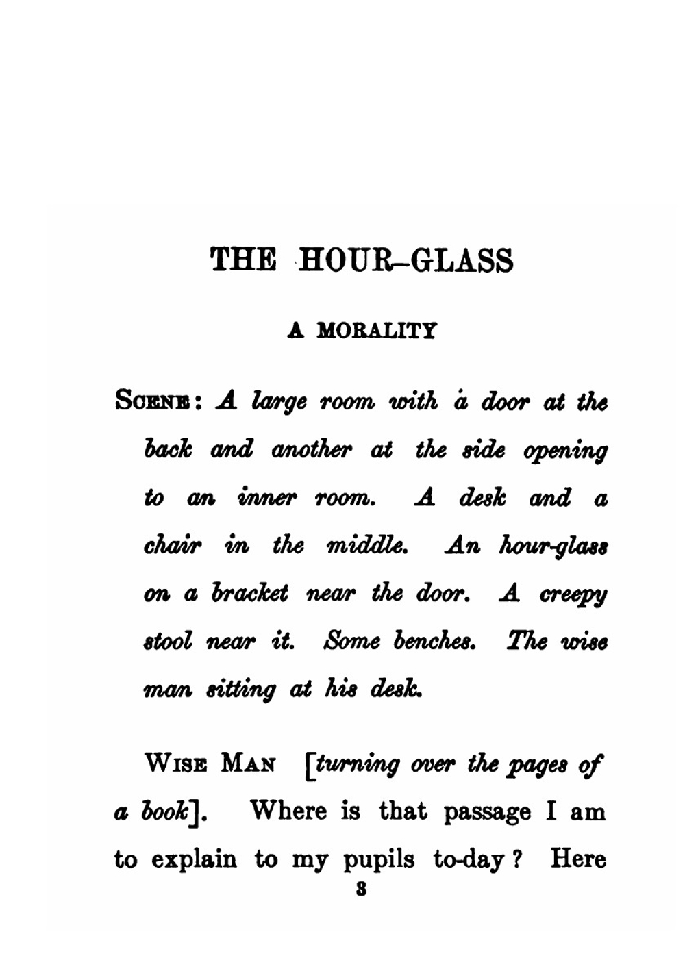 The hour glass | W. B. Yeats