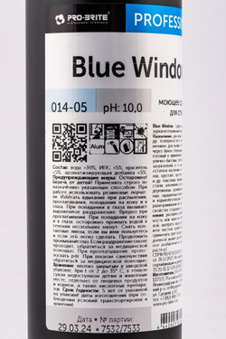 Средство для Чистки Стекол и Зеркал Blue Window Pro Brite 0,5л