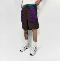 Шорты Color matching sport brown