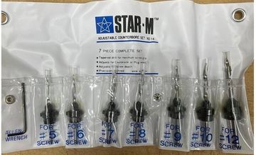 Набор для сверления отверстий под шурупы, Star-M N14, D от 3.2мм до 5.6мм, 7шт