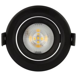 KL LED 22A-5 4K BK Светильник ЭРА Светильник ЭРА светодиодный круглый поворотн. LED SMD 5W 4000K, черный